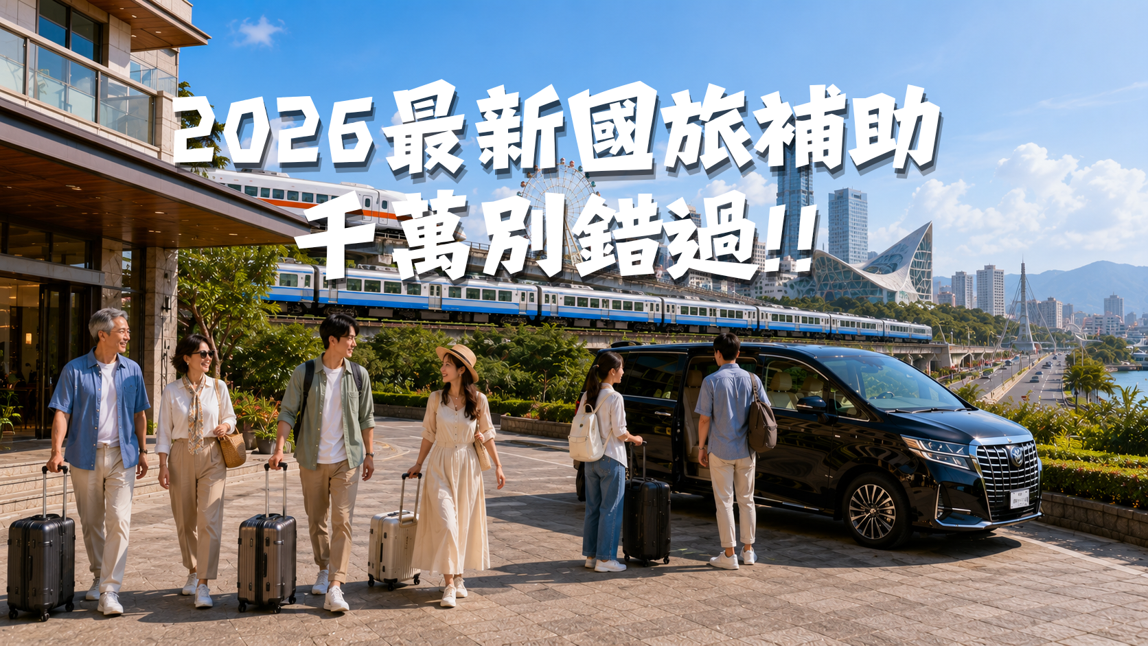 2026 旅遊補助懶人包｜平日住宿、Taiwan PASS、樂園優惠一次看
